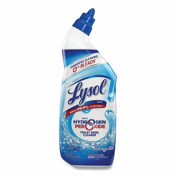 Toilet Bowl Cleaner with Hydrogen Peroxide, Ocean Fresh Scent, 24 oz, Lysol, Mfr#: 19200-98011